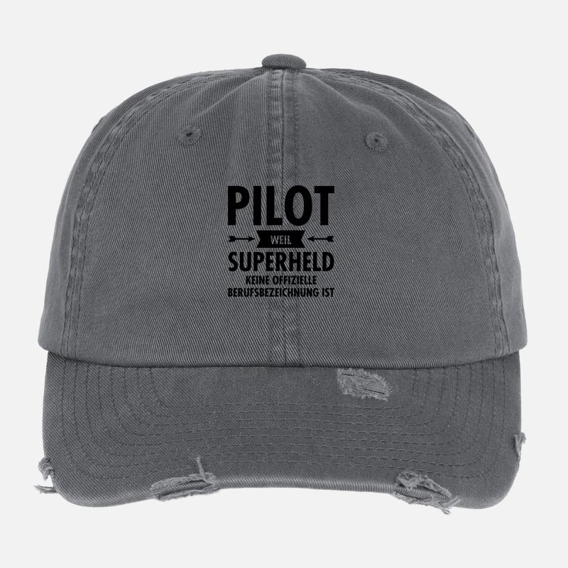 Pilot - Superheld Flexfit Vintage Destroyed Cap