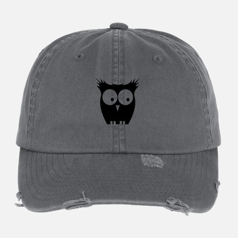 Yeux de hibou Casquette vintage effet usé Flexfit