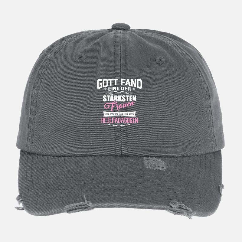 HEILPÄDAGOGIN Flexfit Vintage Destroyed Cap
