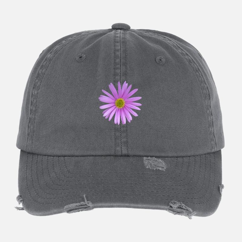 Fleur, Flower Casquette vintage effet usé Flexfit