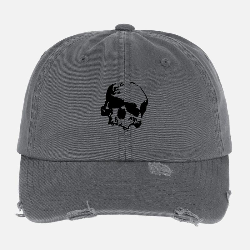 RS Skull Flexfit Vintage Destroyed Cap