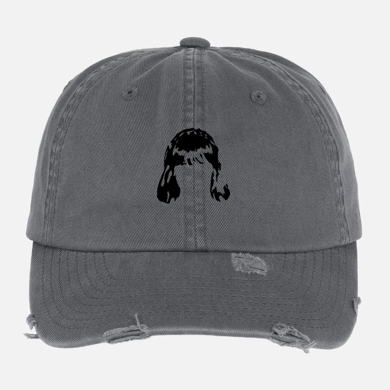 Haarperücke Haar wig1 Flexfit Vintage Destroyed Cap