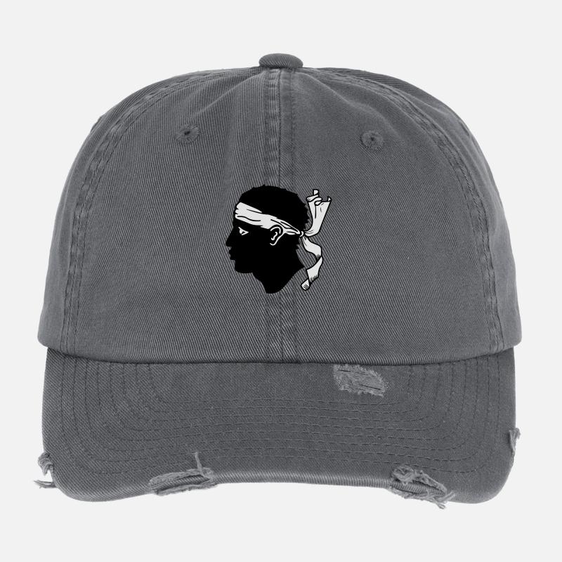 drapeau_corse2 Flexfit Vintage Destroyed Cap