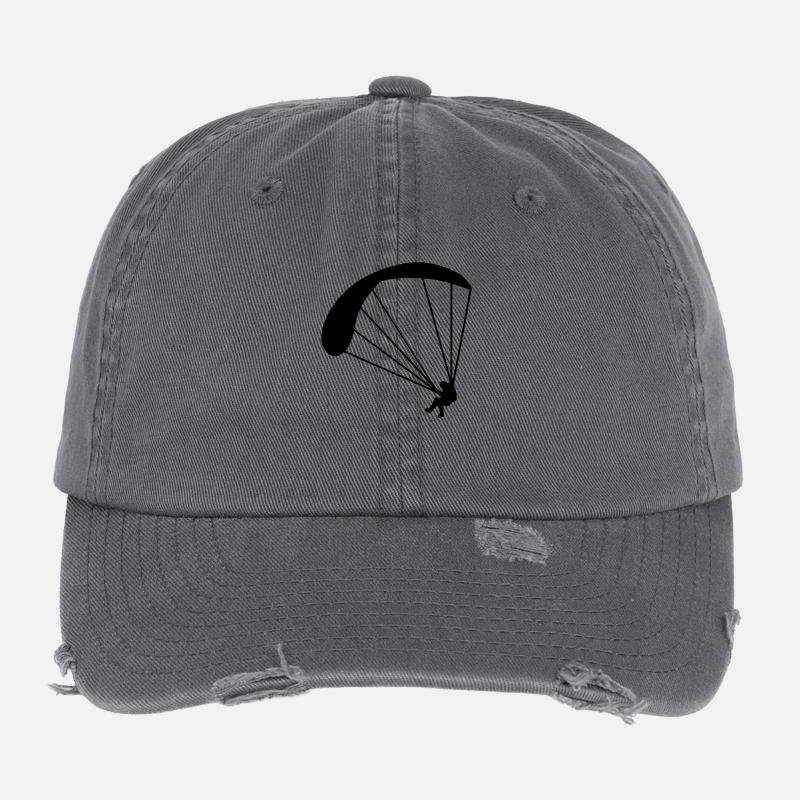 gleitschirm - Flexfit Vintage Destroyed Cap - Dunkelgrau