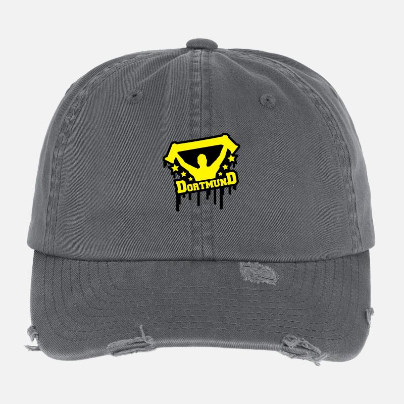 dortmund_fan_graffiti_r2 Flexfit Vintage Destroyed Cap