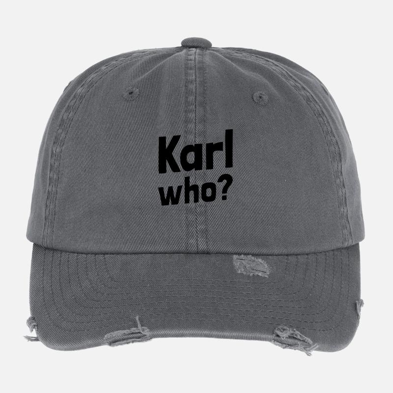 Charles who? (1a) Flexfit Vintage Destroyed Cap