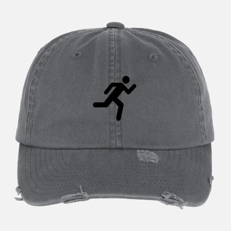 running_icon Flexfit Vintage Destroyed Cap