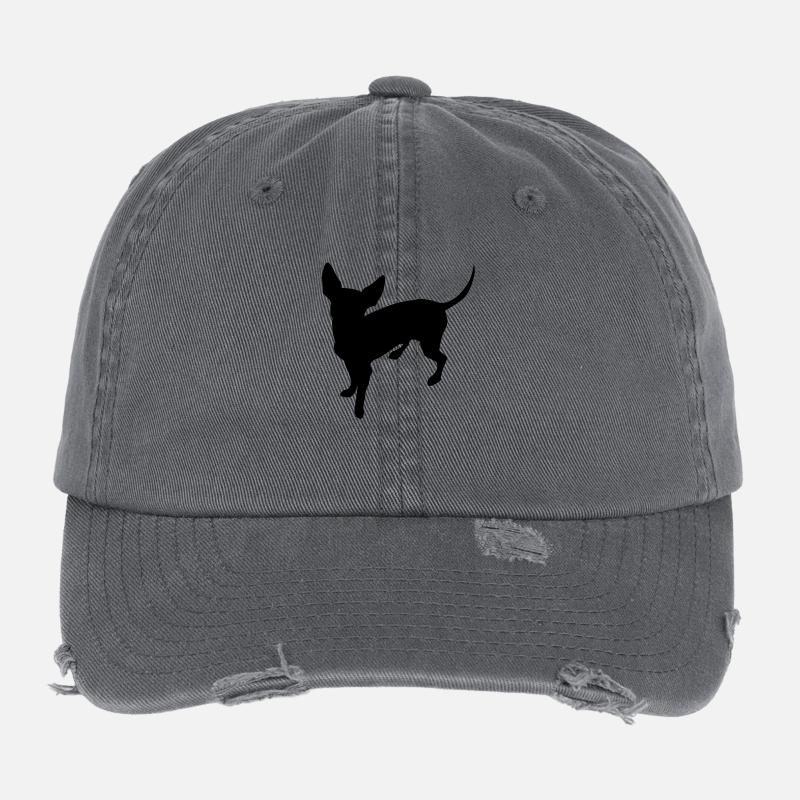 Chihuahua Casquette vintage effet usé Flexfit