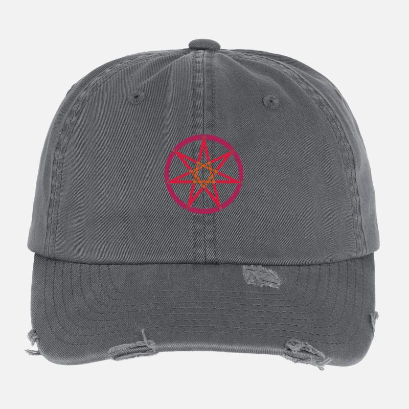 Wicca__V001 - Flexfit Vintage Destroyed Cap - Dunkelgrau