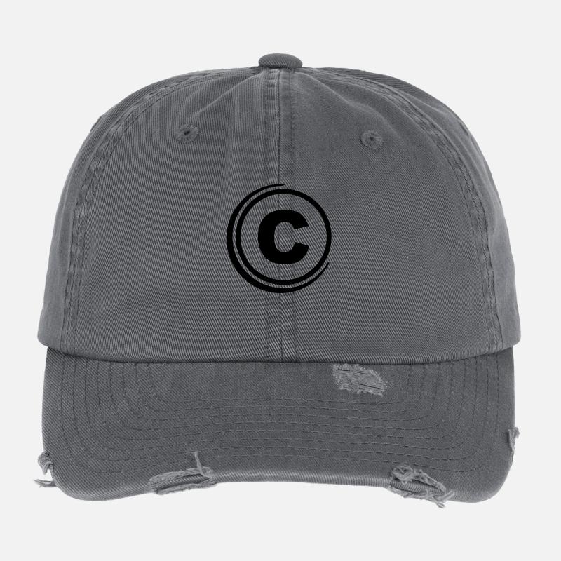 c_copyright_f1 Casquette vintage effet usé Flexfit