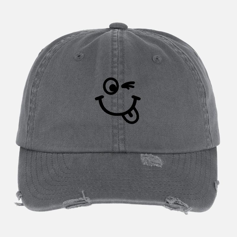 Smiley Flexfit Vintage Destroyed Cap