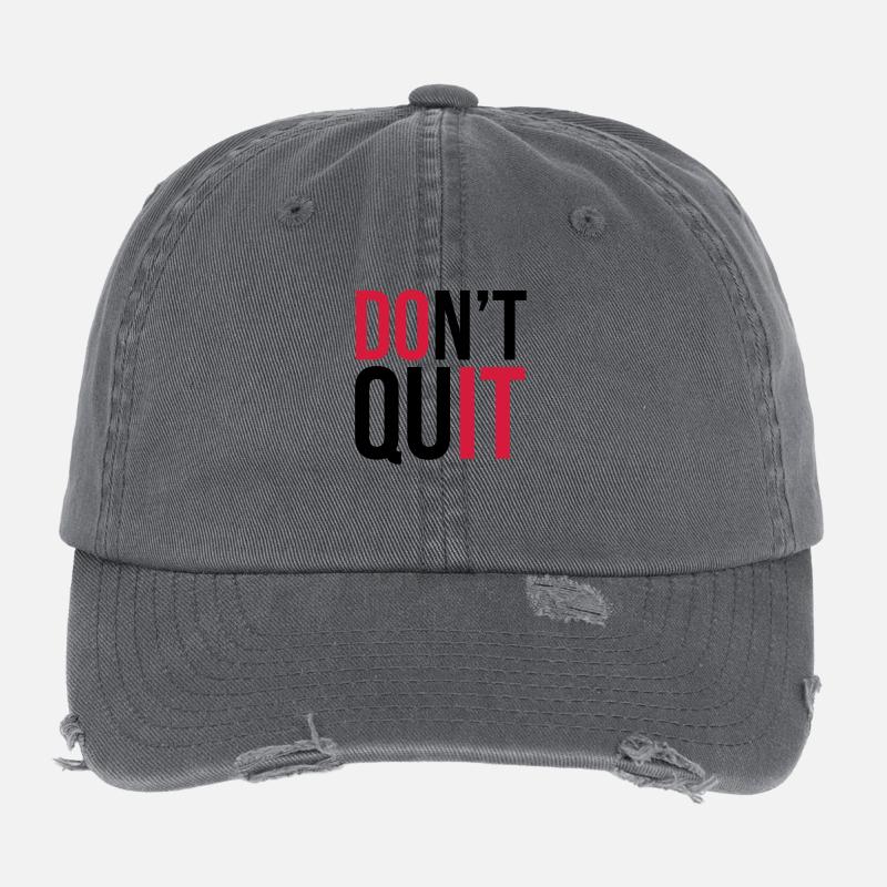 Don't Quit Flexfit Vintage Destroyed Cap