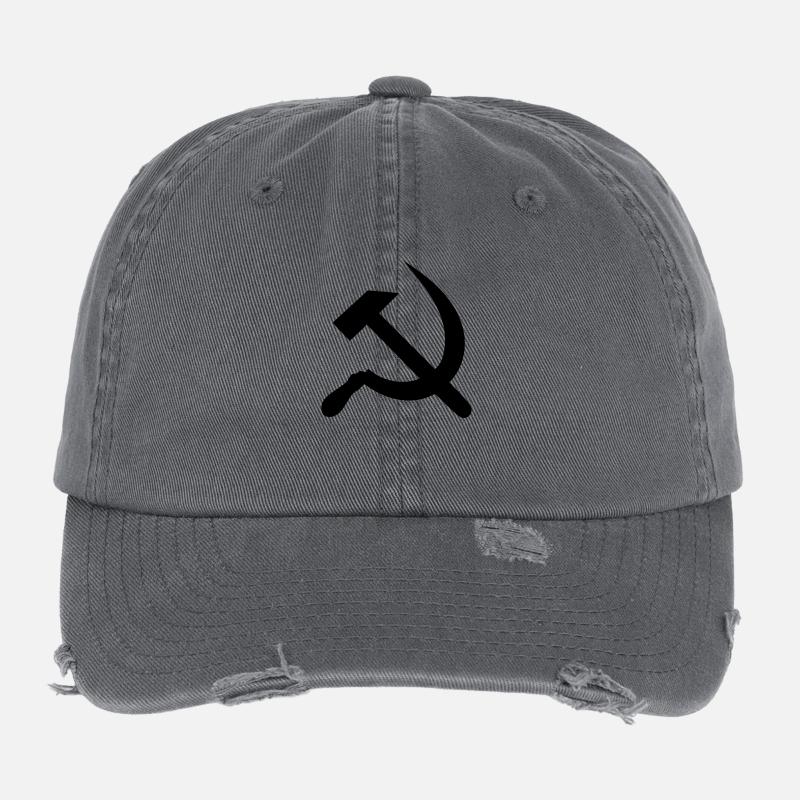 Hammer and sickle Flexfit Vintage Destroyed Cap