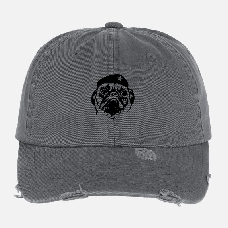 Comandante Pug Flexfit Vintage Destroyed Cap