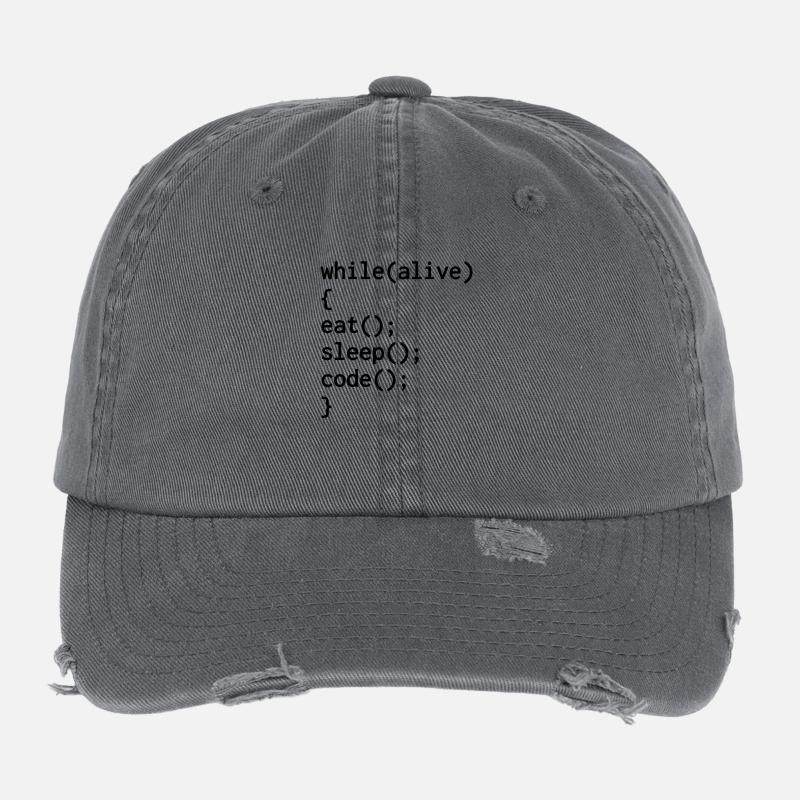Entwickler / Informatiker / Programmierer / Flexfit Vintage Destroyed Cap