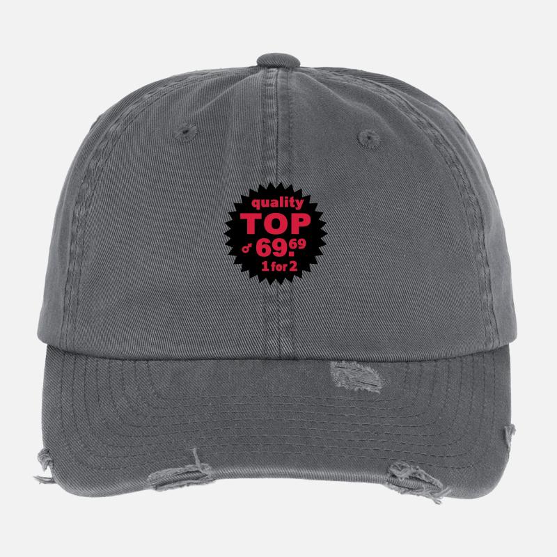 quality T Flexfit Vintage Destroyed Cap