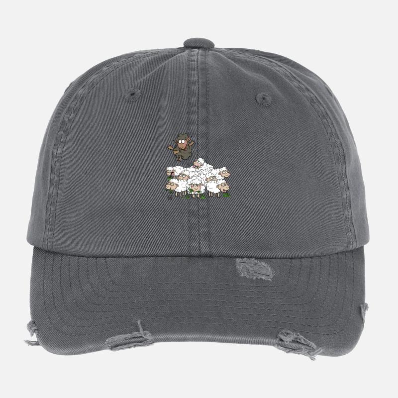 Black Sheep Flexfit Vintage Destroyed Cap