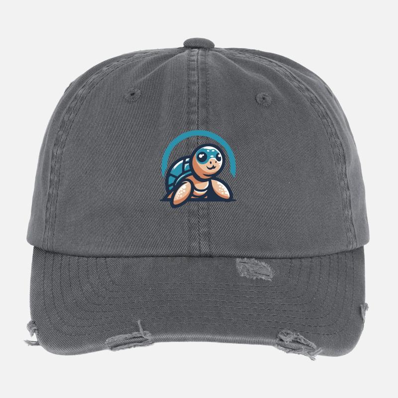 Meeresschildkröte Flexfit Vintage Destroyed Cap