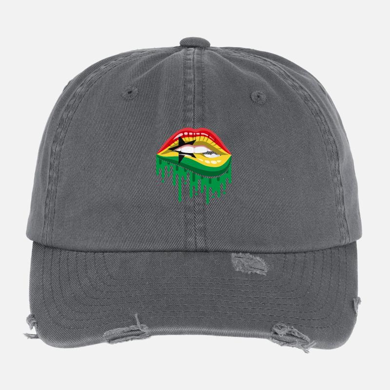 Ghana-Pride Flexfit Vintage Destroyed Cap