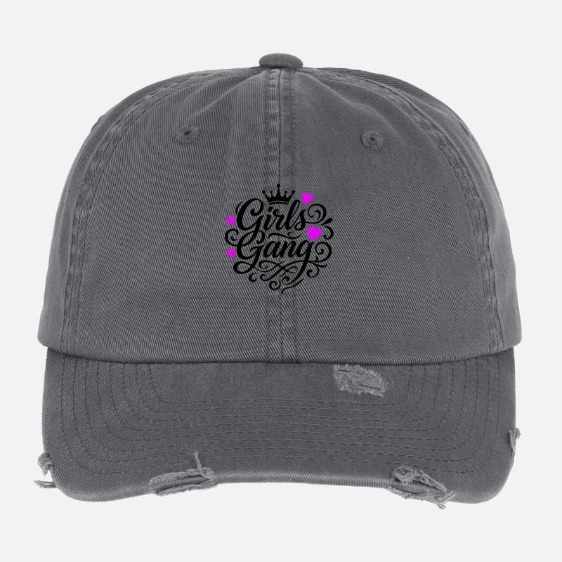 Girl Gang Flexfit Vintage Destroyed Cap