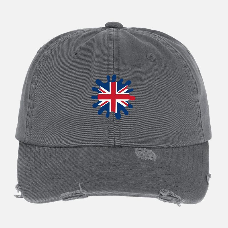 Blobs de drapeau de l’Angleterre Casquette vintage effet usé Flexfit