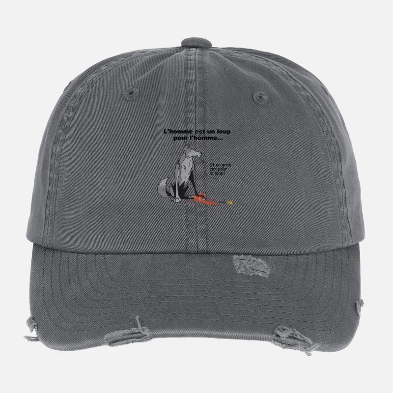 wolfman Flexfit Vintage Destroyed Cap