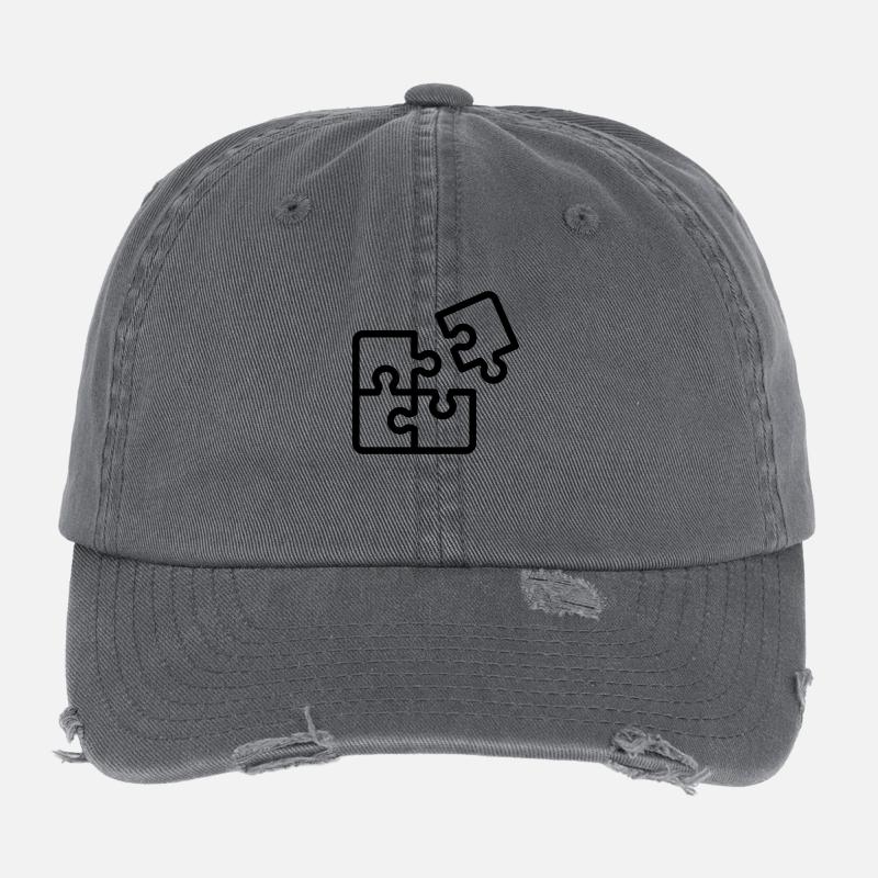 puzzle Flexfit Vintage Destroyed Cap