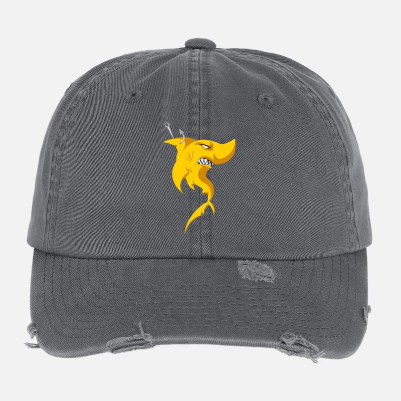 citron Casquette vintage effet usé Flexfit