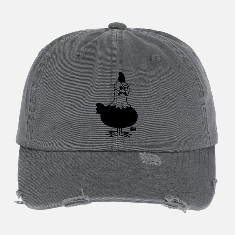 Chicken - Hen Flexfit Vintage Destroyed Cap