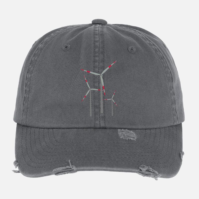 clean power Flexfit Vintage Destroyed Cap