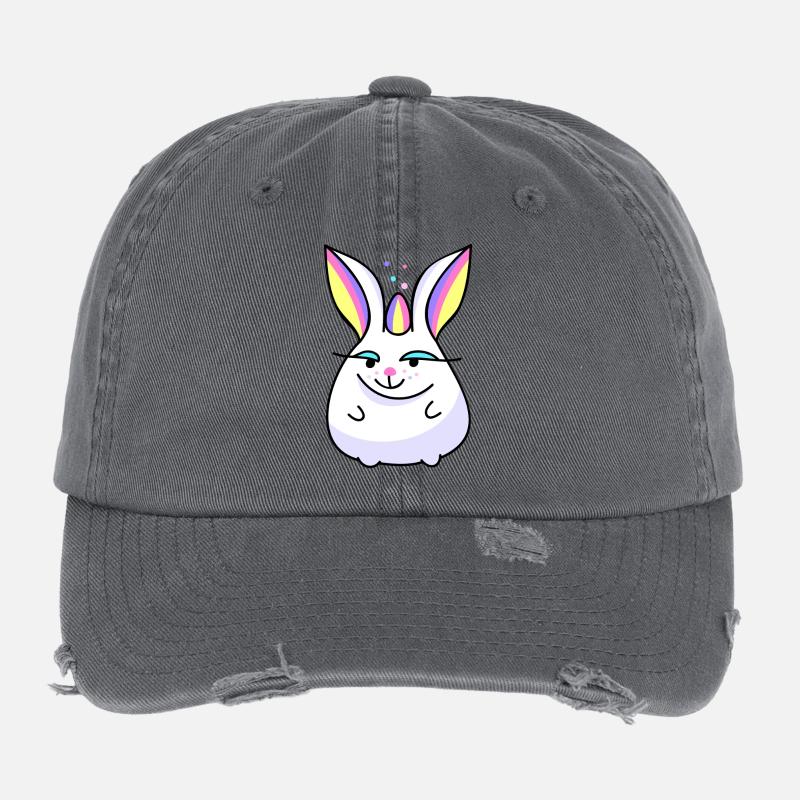 bunnycorn Flexfit Vintage Destroyed Cap