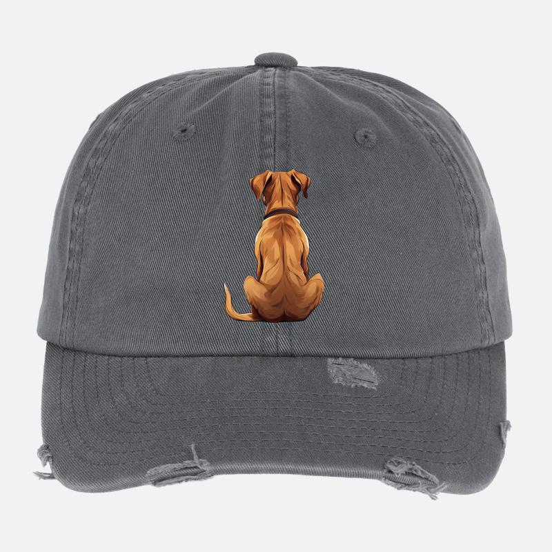 Rhodesian Ridgeback Casquette vintage effet usé Flexfit