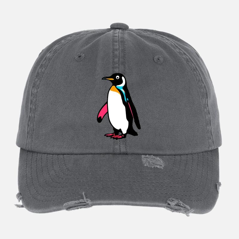 Penguin Flexfit Vintage Destroyed Cap