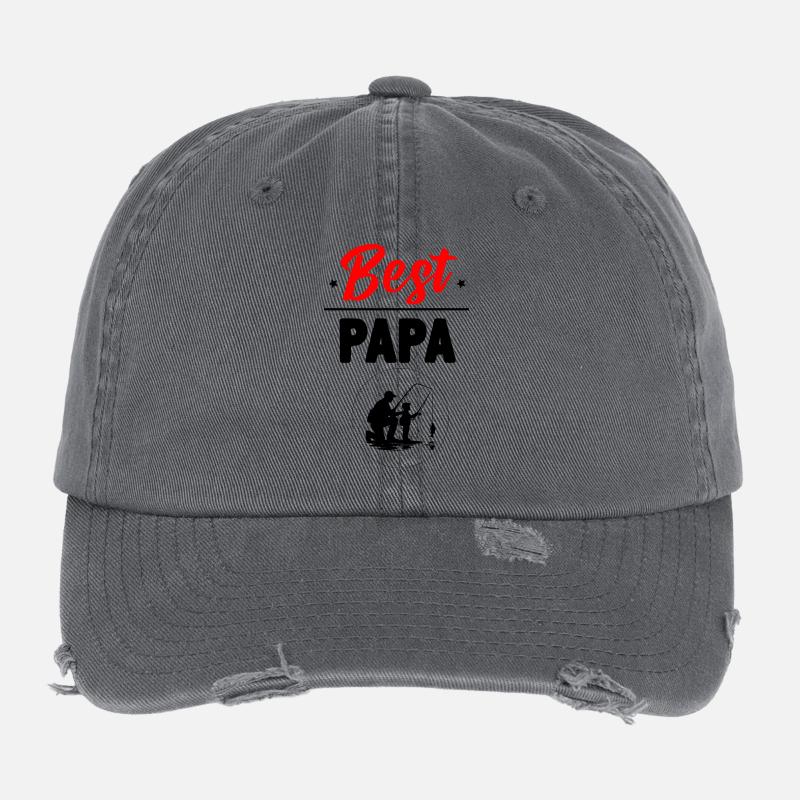 Best Papa Flexfit Vintage Destroyed Cap