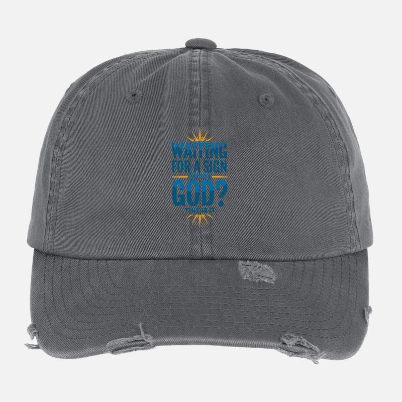 Signes de Dieu Casquette vintage effet usé Flexfit