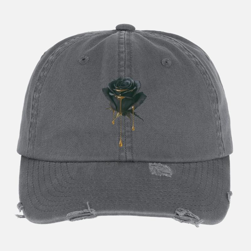 Miel de Rose Noire Casquette vintage effet usé Flexfit