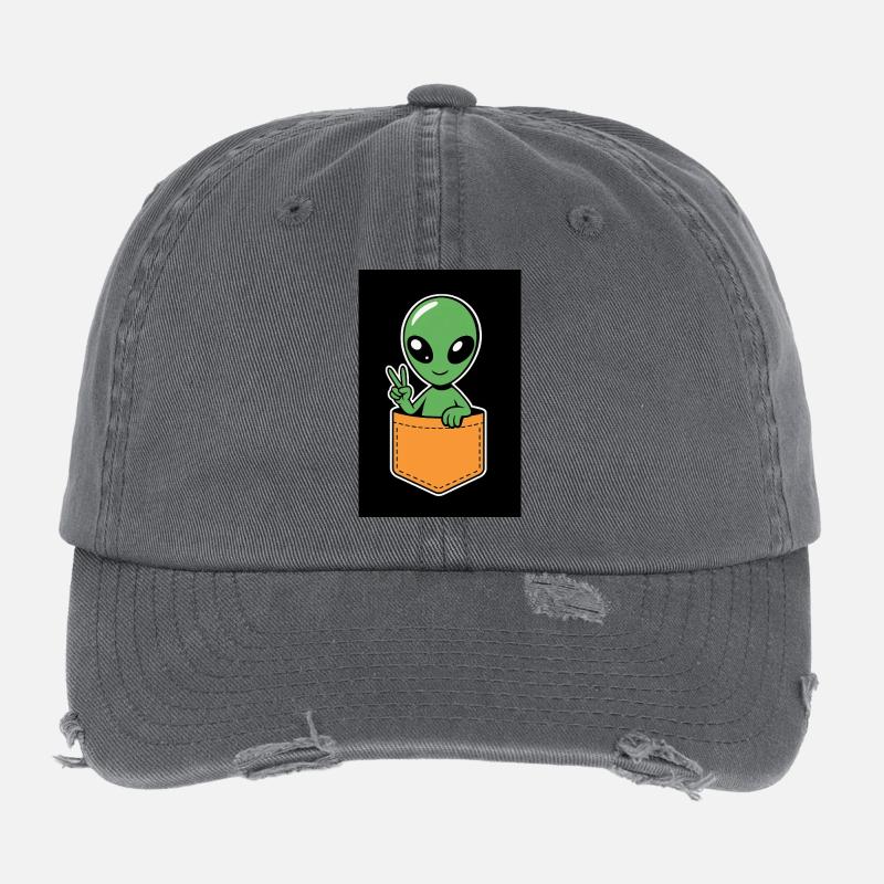 Alien Flexfit Vintage Destroyed Cap
