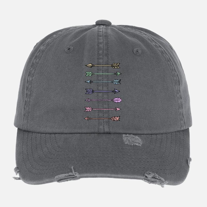 Bunte Pfeile Design Flexfit Vintage Destroyed Cap