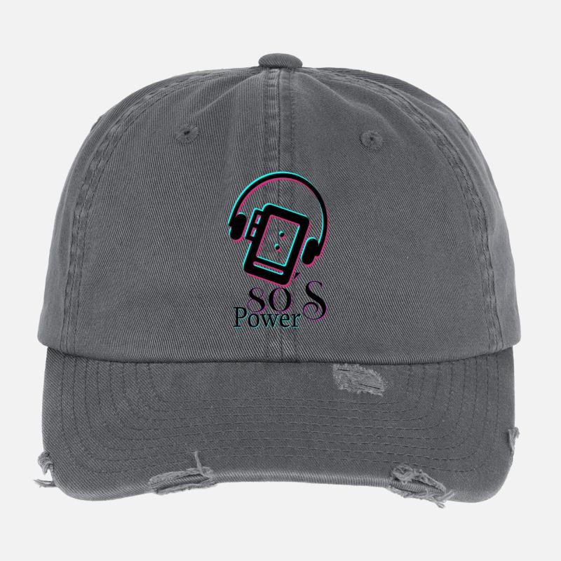 Puissance 80 Casquette vintage effet usé Flexfit