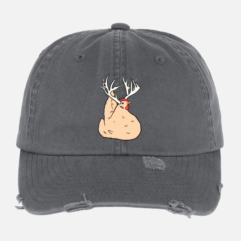 Orpingtons - Casquette vintage effet usé Flexfit - charbon