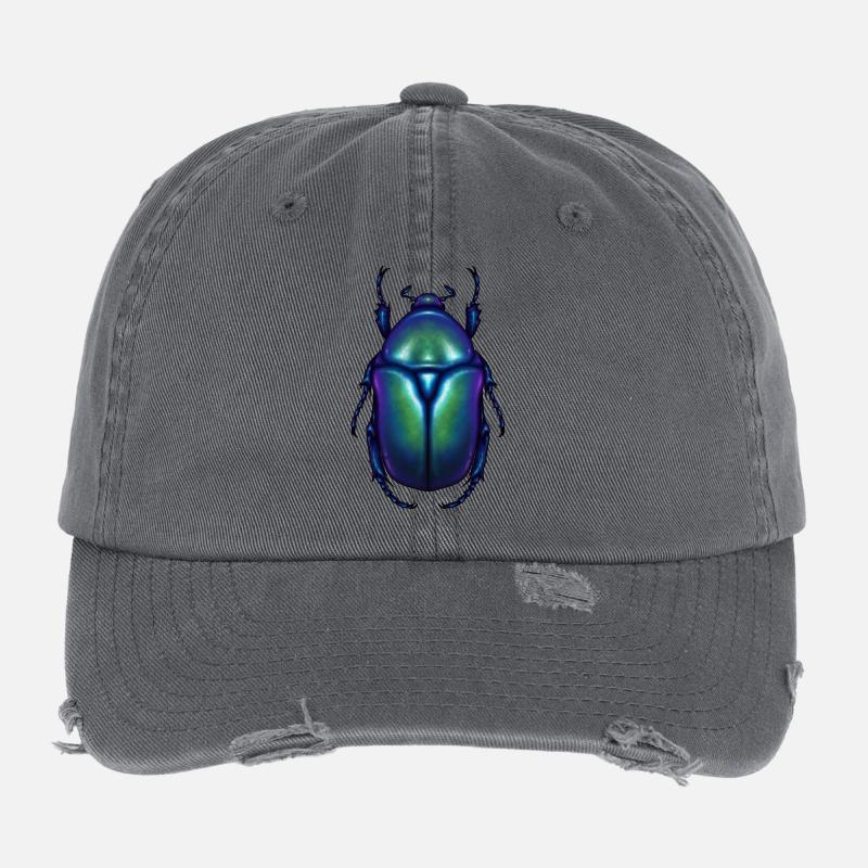 Blue Flowerbeetle Flexfit Vintage Destroyed Cap