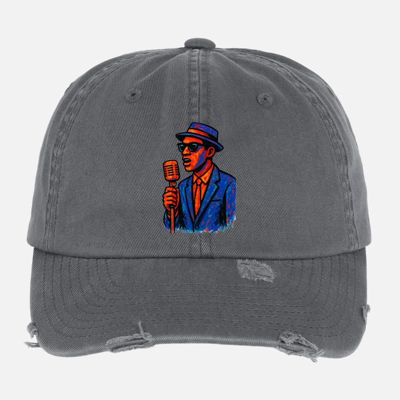 Jazz – Saxophon – Musik Flexfit Vintage Destroyed Cap