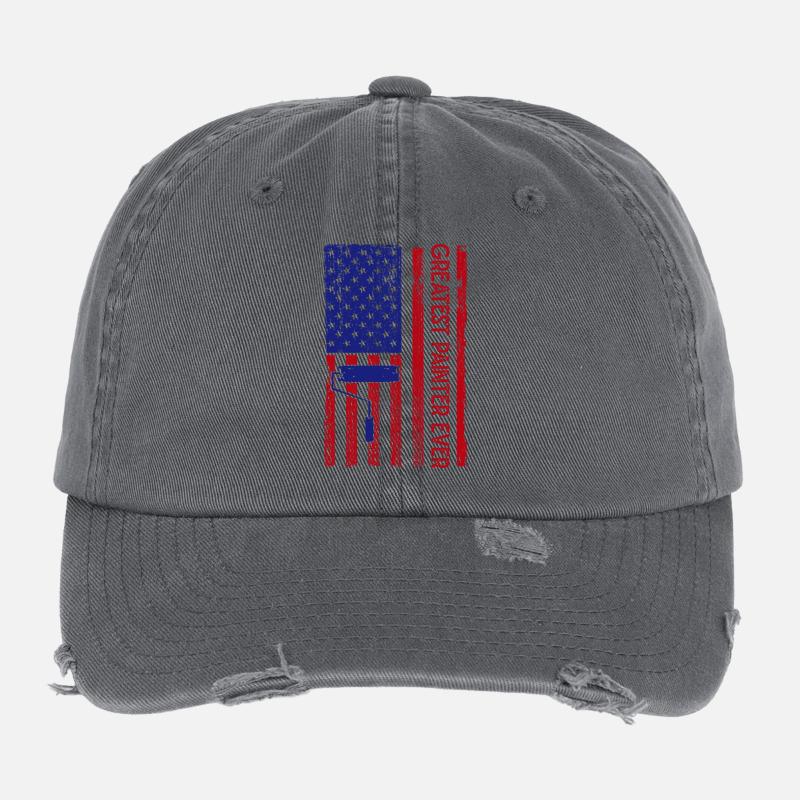 House Painter Professional Painter Dad Gift Idea Flexfit Vintage Destroyed Cap