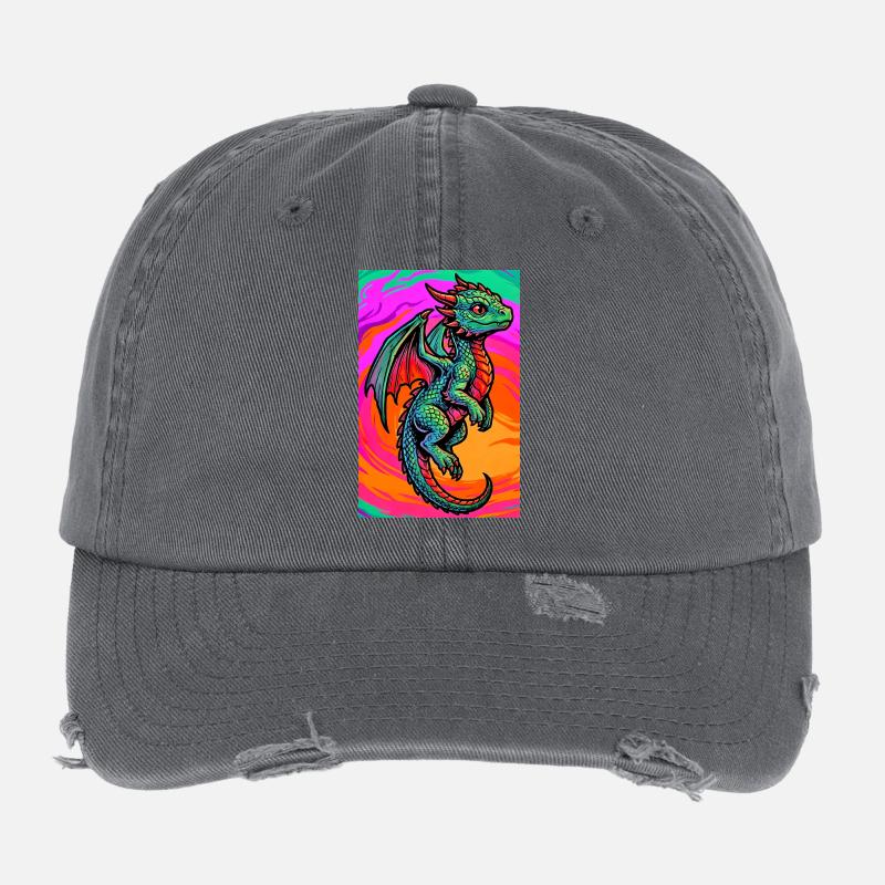 Drache Flexfit Vintage Destroyed Cap