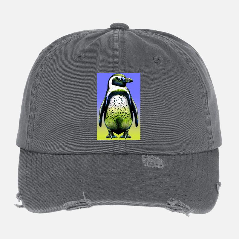 penguin Flexfit Vintage Destroyed Cap