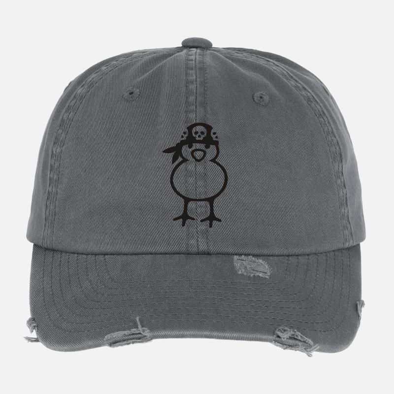 Pirate Chick Flexfit Vintage Destroyed Cap