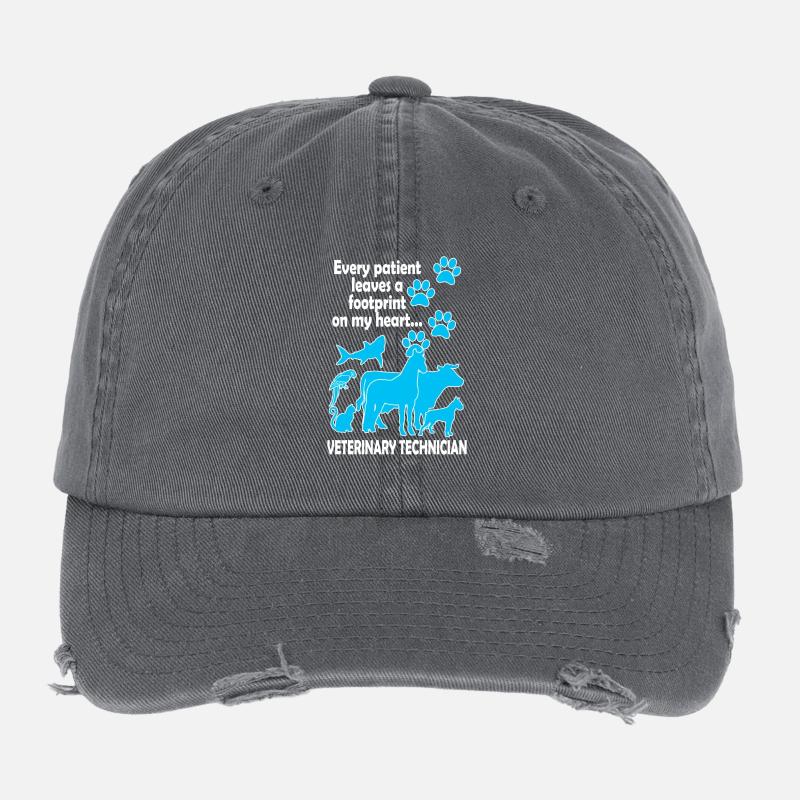 Technicien vétérinaire Casquette vintage effet usé Flexfit