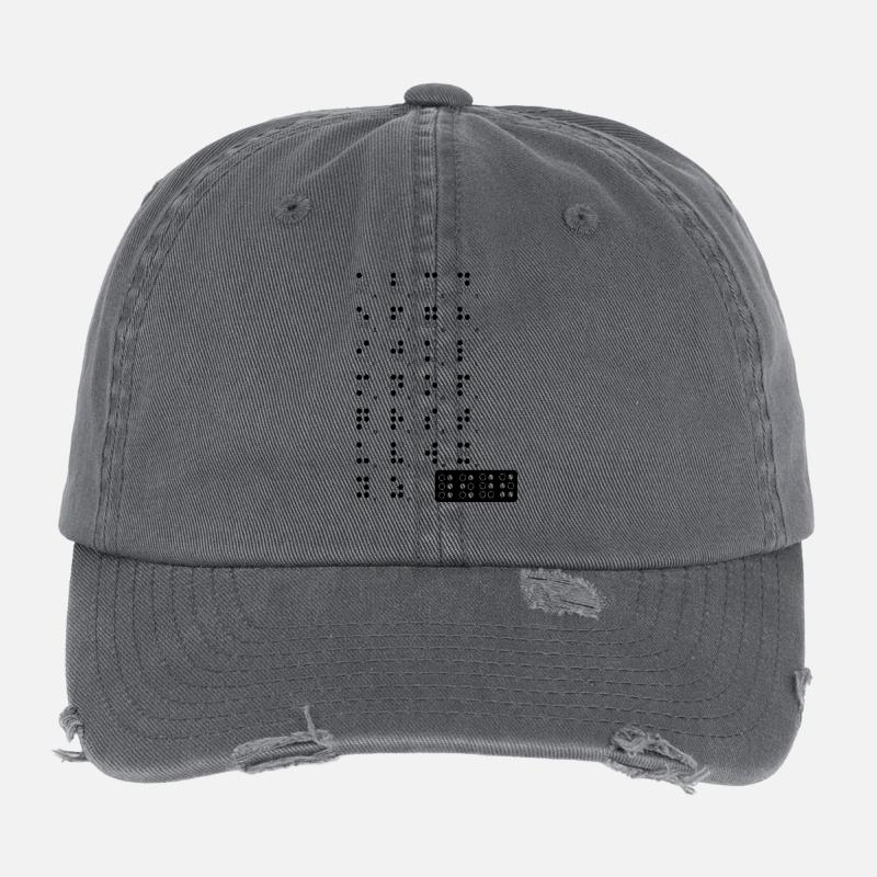 braille blak Casquette vintage effet usé Flexfit
