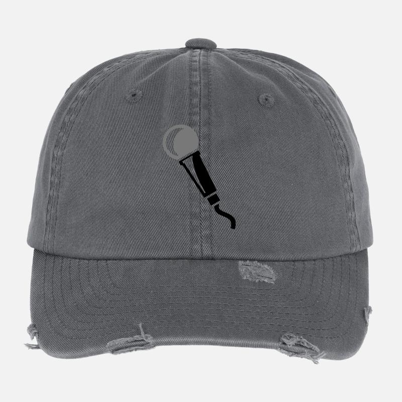 Mikrofon Flexfit Vintage Destroyed Cap