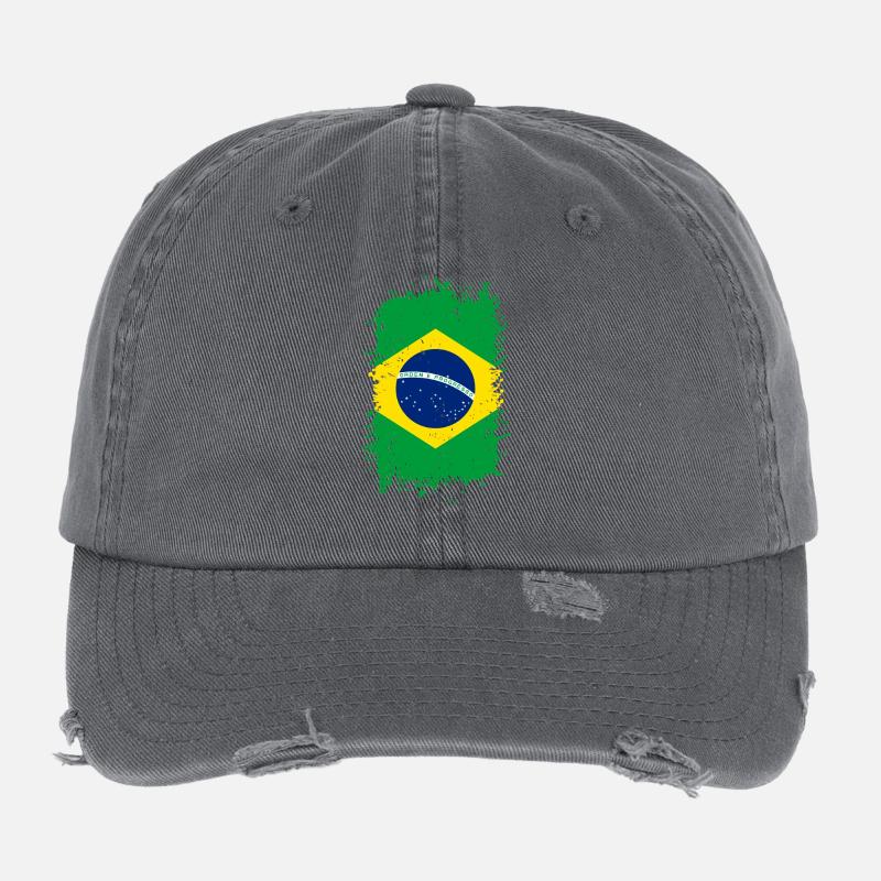 Brazil Flexfit Vintage Destroyed Cap
